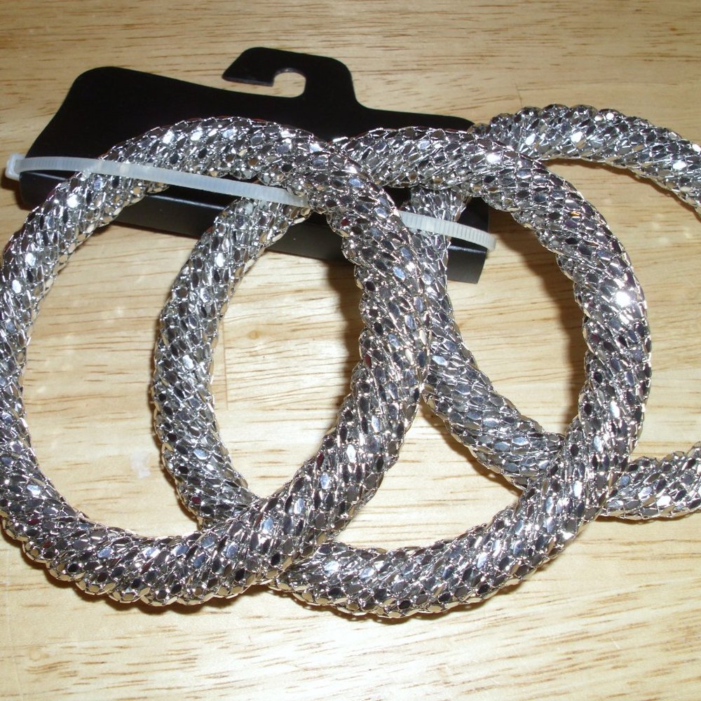 3 heavy wide bangles new tags
